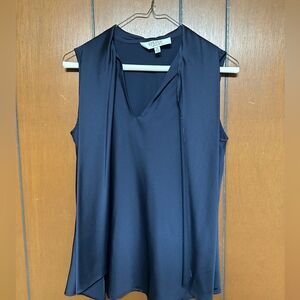 Kasper front tie sleeveless Size S formal work women’s blouse